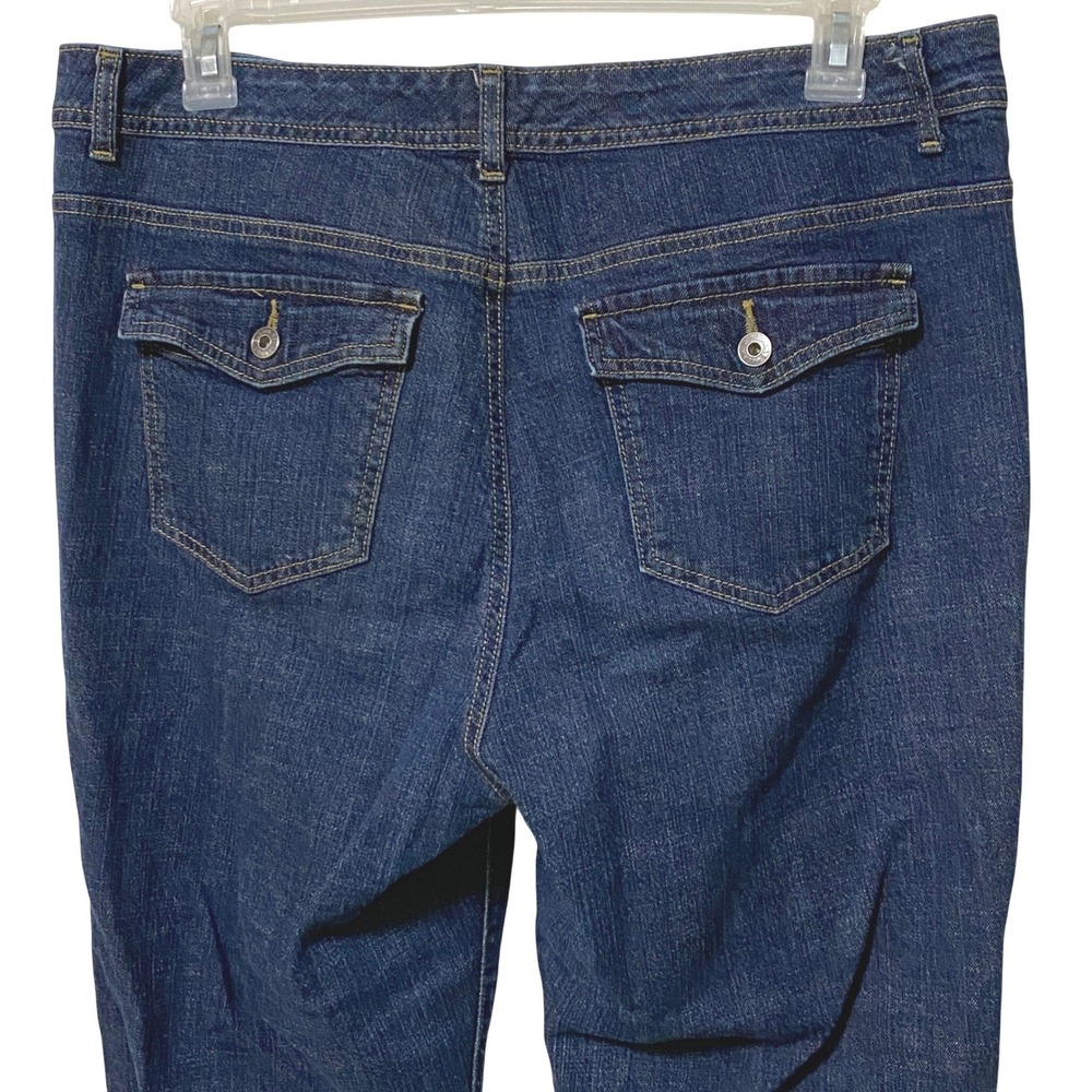 Gloria Vanderbilt Perfect Fit Straight Leg Jeans 16W High Rise Western Rodeo